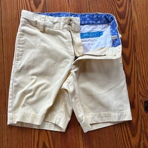 J. Bailey Boys Yellow Shorts Zipper And Button Side Slit Pockets Size 5